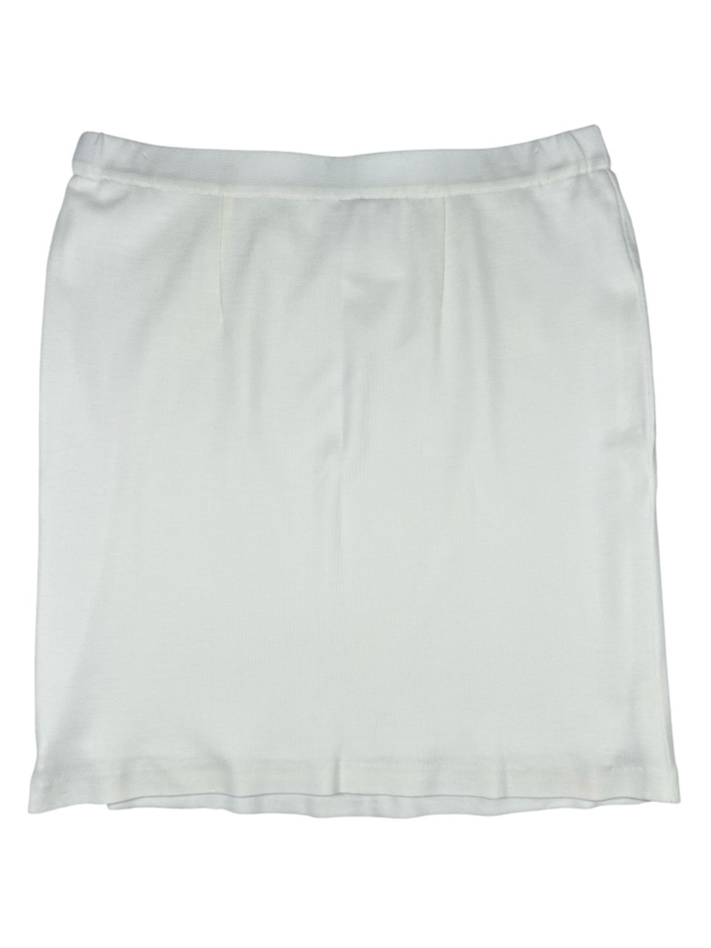 Misook White Straight lined Pull-On Pencil Skirt - XL